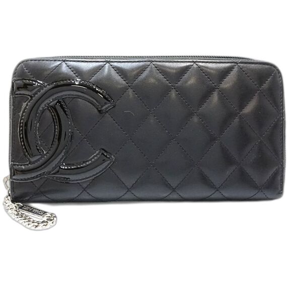 CHANEL Black Leather Wallet